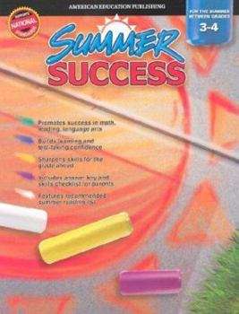 Paperback Summer Success, Grades 3-4 Book
