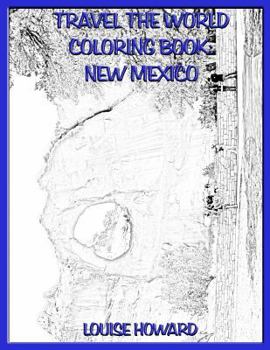 Paperback Travel the World coloring book: New Mexico Book