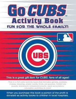 Paperback Go Cubs Activity Book