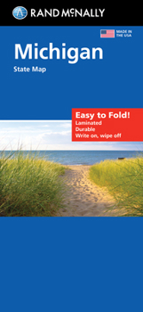 Map Rand McNally Easy to Fold: Michigan State Laminated Map Book