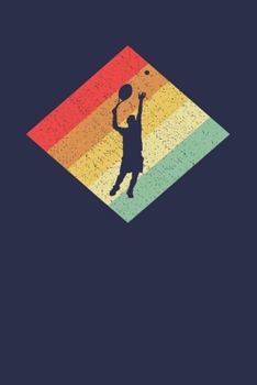 Tennisspieler Notizbuch: A5 Liniert 108 Seiten - Retro Vintage Tennis Notizheft - Geschenk für Tennisspieler (German Edition)