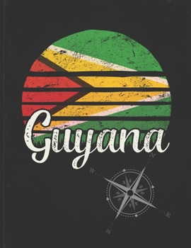 Guyana: Guyanese Vintage Flag Personalized Retro Gift Idea for Coworker Friend or Boss  2020 Calendar Daily Weekly Monthly Planner Organizer