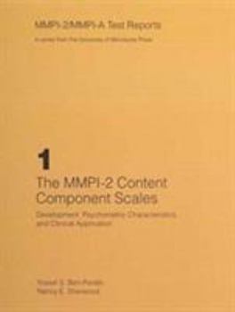 Paperback The Mmpi-2 Content Component Scales: Development, Psychometric Characteristics, and Clinical Application Book