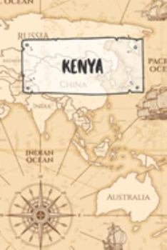 Kenya: Dotted Travel Diary Notebook or Journey Dotted Grid Journal - Holiday Trip Pocketbook for Men and Women with Dots