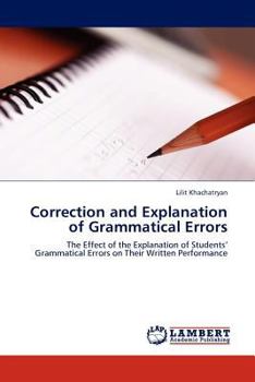 Paperback Correction and Explanation of Grammatical Errors Book