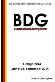 Paperback Bundesdisziplinargesetz (BDG) [German] Book