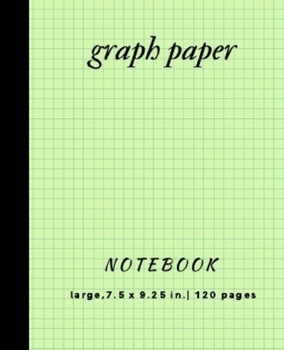 Paperback graph paper notebook: Graph Paper Composition Notebook 5 squares per inch size(7.5x9.25 inches) Book