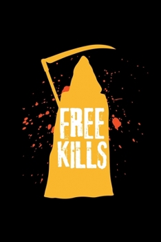 Paperback Notebook: Grim Reaper Free Hugs Kills Death Gift 120 Pages, 6X9 Inches, Dot Grid Book