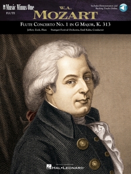 Paperback Concerto No. 1 in G Major, K. 313: Music Minus One Flute Book
