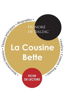 Paperback Fiche de lecture La Cousine Bette (Étude intégrale) [French] Book