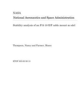 Paperback Stability Analysis of an F/A-18 E/F Cable Mount M Odel Book