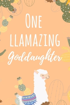 One Llamazing Goddaughter: 6x9" Dot Bullet Llama Pun Notebook/Journal Funny Gift Idea For Goddaughter