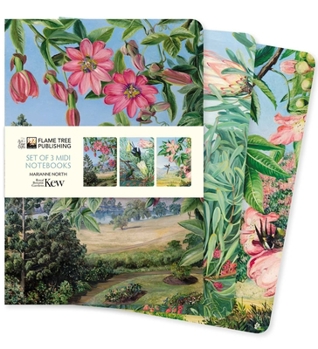Misc. Kew Gardens: Marianne North Set of 3 MIDI Notebooks Book