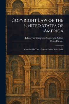 Paperback Copyright Law of the United States of America Book