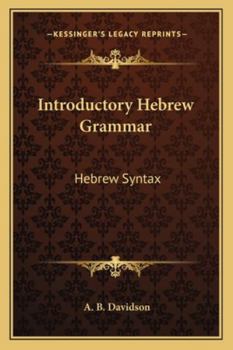 Paperback Introductory Hebrew Grammar: Hebrew Syntax Book