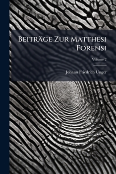 Paperback Beiträge Zur Matthesi Forensi; Volume 2 [Afrikaans] Book