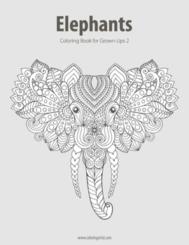 Paperback Elephants Coloring Book for Grown-Ups 2 Book