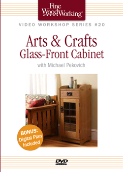 Arts & Crafts Glass-Front Cabinet