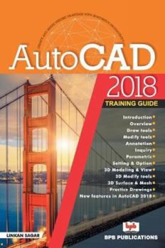 Paperback AutoCAD 2018-Training Guide Book