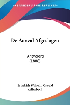 Paperback De Aanval Afgeslagen: Antwoord (1888) [Chinese] Book