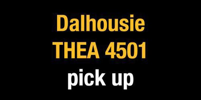 Paperback Dalhousie THEA 4501 2026 Book