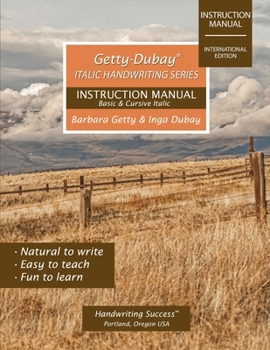 Paperback Getty-Dubay Italic Handwriting Series: Instruction Manual Book