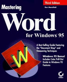 Paperback Mastering Word for Windows 95 Book