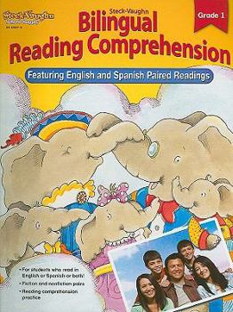 Paperback Steck-Vaughn Bilingual Reading Comprehension: Reproducible Grade 1 Book