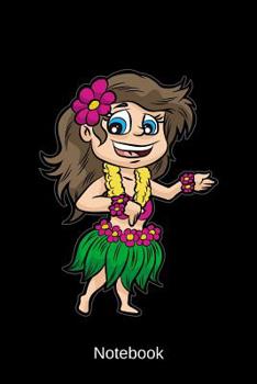 Paperback Notebook: Hawaiian Girl Flower Power Girl Book