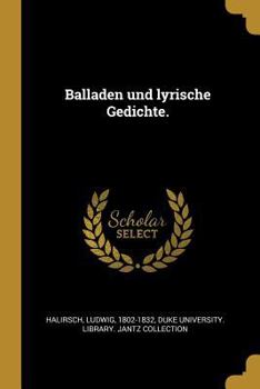 Paperback Balladen und lyrische Gedichte. [German] Book