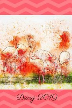 Diary 2019 : Flamingo Art Watercolour