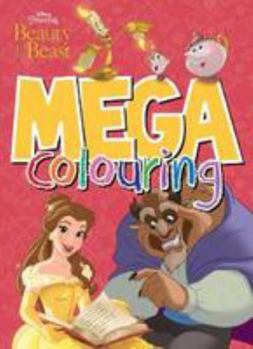 Paperback Disney Princess Beauty and the Beast Mega Colouring Book