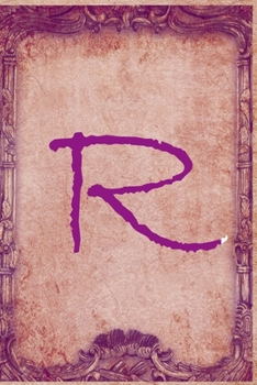 Paperback Letter R: Vintage Monogram Journal / Notebook, Initial Vintage Capital Letter Notebook For Writing And Keeping Notes: Blank line Book