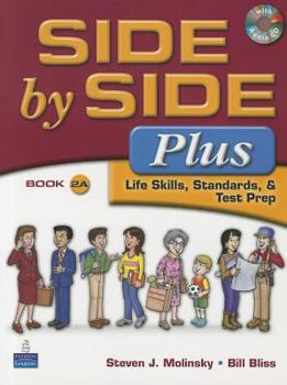 Paperback Side by Side Plus 2A SB w/CD with Side by Side 2A Activity & Test Prep WB w/CD Package Book