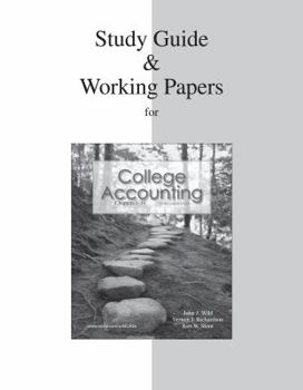 Paperback College Accounting, Chapters 1-14: Working Papers Book