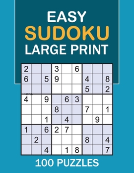 Paperback Easy Sudoku Large Print: Brain Sudoku for All Ages Kids, Tons of Challenge for Your Kids Brain! [Large Print] Book