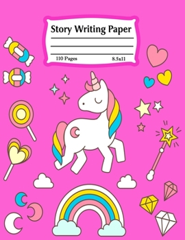 Story writing book: Grades K-2 and k-3: Primary Composition Half Page Lined Paper with Drawing Space (8.5" x 11" Notebook), Learn To Write and Draw Journal (Journals for Kids)-110 pages