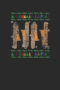 Christmas Trombone: Dotted Bullet Notebook (6" x 9" - 120 pages) ~ Christmas Themed Notebook for Daily Journal, Diary, and Gift