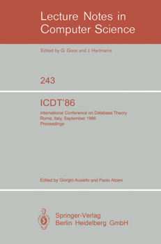 Paperback Icdt'86: International Conference on Database Theory. Rome, Italy, September 8-10, 1986. Proceedings Book