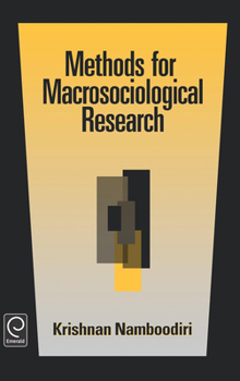 Hardcover Methods for Macrosociological Research Book