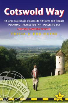 Paperback Cotswold Way: 44 Large-Scale Walking Maps & Guides to 48 Towns and Villages Planning, Places to Stay, Places to Eat Chipping Campden Book