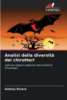 Paperback Analisi della diversità dei chirotteri [Italian] Book