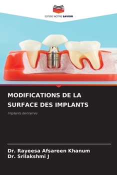 Paperback Modifications de la Surface Des Implants [French] Book