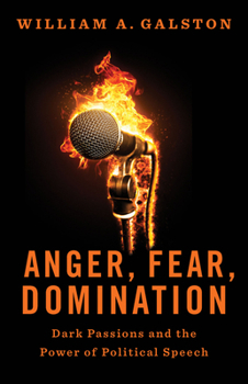 Hardcover Anger, Fear, Domination: Dark Passions and the Power of Political Speech Book