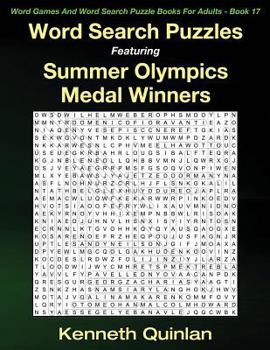 Paperback Word Search Puzzles Featuring Summer Olympics Medal Winners Book