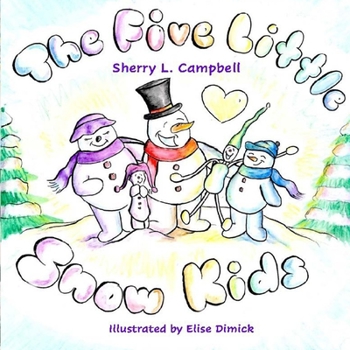 Paperback Five Little Snow Children Book