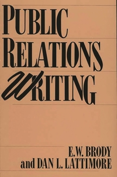 Paperback Public Relations Writing Book