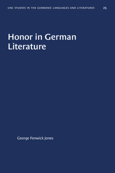 Paperback Honor in German Literature Book