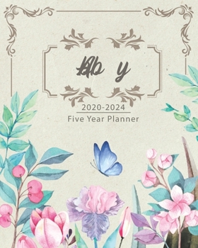 Paperback ABBY 2020-2024 Five Year Planner: Monthly Planner 5 Years January - December 2020-2024 - Monthly View - Calendar Views - Habit Tracker - Sunday Start Book