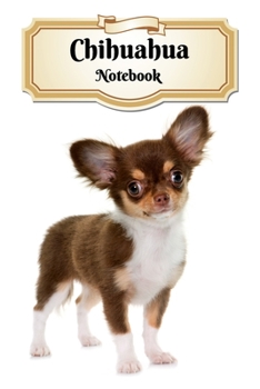 Paperback Chihuahua Notebook: Longhair Puppy - Composition Book 150 pages 6 x 9 in. - Wide Ruled - Writing Notebook - Lined Paper - Soft Cover - Pla Book